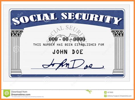 Easy to customize.you can edit this template and put any. 20+ Blank Social Security Card Template pertaining to Ssn Card Template - Douglasbaseball.com