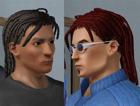 Mod The Sims More Manly Hair Sims 2 Basegame Dreads For Men Teen To