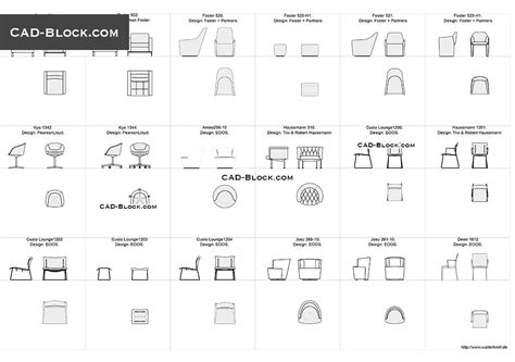 Modern Chair Autocad Blocks Free Cad Blocks Chairs In Plan For Free