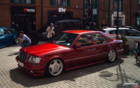 The suv has been spotted testing in its home market for the first time. Stance Mercedes 300E W124 side