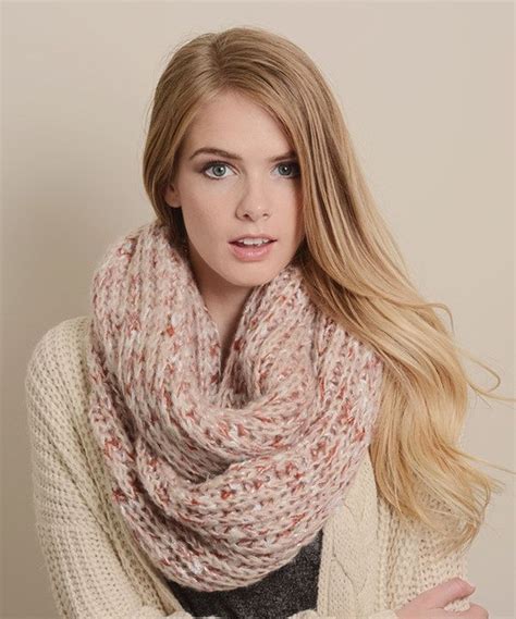 Leto Collection Pink Knit Infinity Scarf Zulily