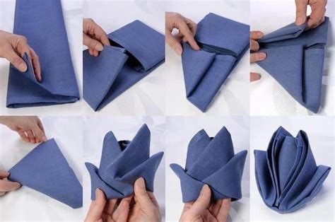 Napkin Folding Flower Napkin Folding Video Christmas Napkin Folding