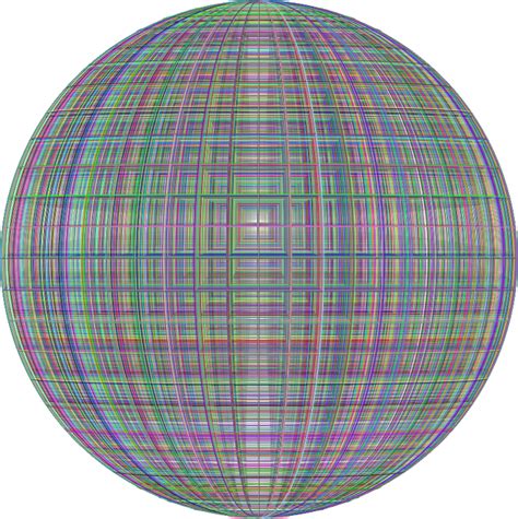 3d Perspective Grid Dense Prismatic Sphere Openclipart
