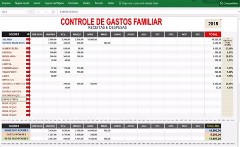 Controle Gastos Pessoal E Familiar Planilha Excel R 1200 Em Mercado