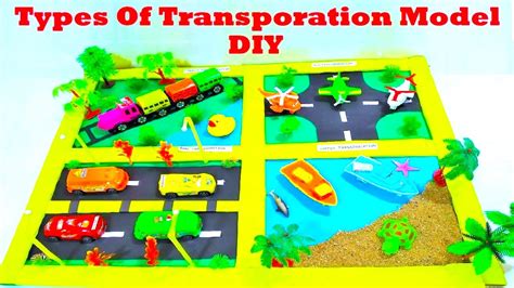 Types Of Transport Model For School Project Landairwater And Train