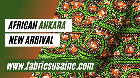 African Fabrics Fabricsusainc New Ankara African Wax Prints Youtube