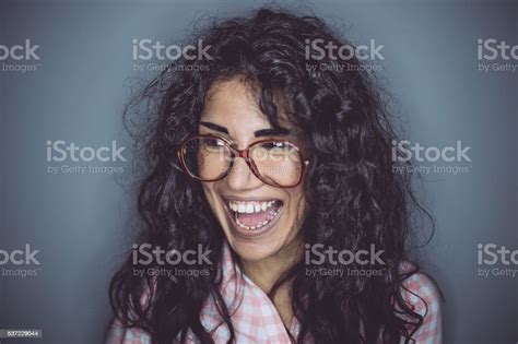 Smiling Nerd Girl Stock Photo Download Image Now Istock