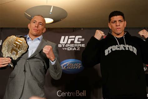 Mma Mania On Twitter Georges St Pierre Vs Nick Diaz The No