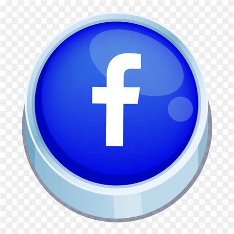 Facebook Logo 3d Button On Transparent Png Similar Png