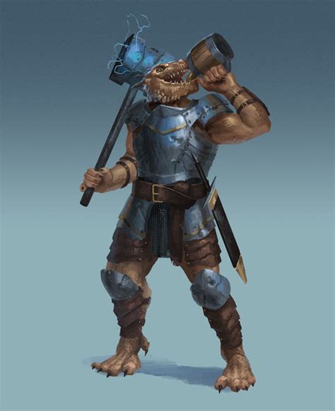 Commission Dragonborn Fighter By Phill Art On Deviantart Dungeons