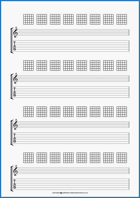 The Interesting 58 New Models Of Blank Guitar Tab Template Best Of