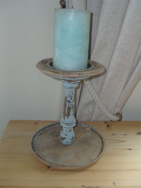 Shabby chic Candle holder | Wooden candle holders, Shabby chic candle holders, Candle holders
