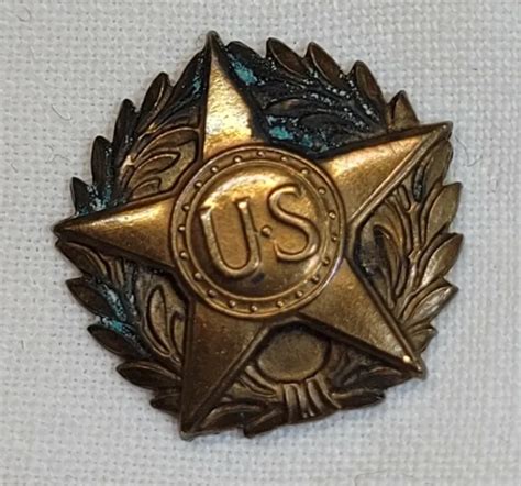 Vintage Ww1 Us Army Honorable Discharge Military Lapel Pin Bronze Tack