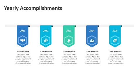 Yearly Accomplishments Timeline Powerpoint Template Ppt Templates