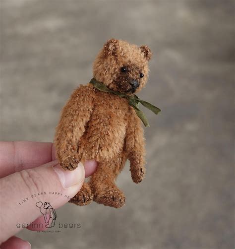 Miniature Mohair 3 Artist Bear From Aerlinn Bears Mohair Teddy Bear