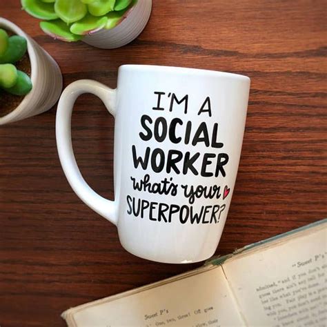 Social Worker Coffee Mug I M A Social Worker What S Your Superpower Funny Coffee Mug Hand