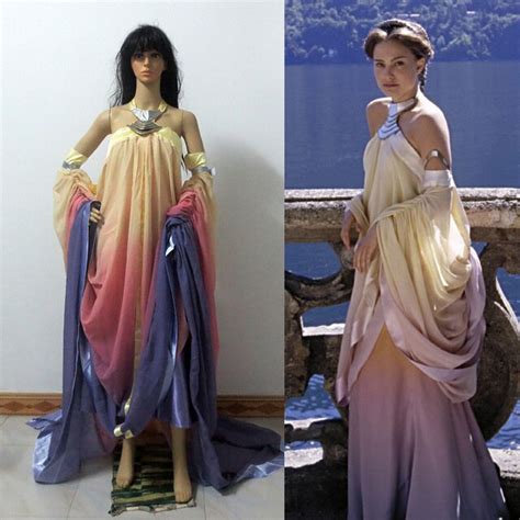 Star Wars Queen Padme Naberrie Amidala Dress Adult Women Medieval