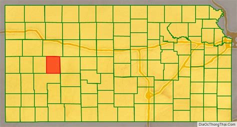 Map Of Lane County Kansas