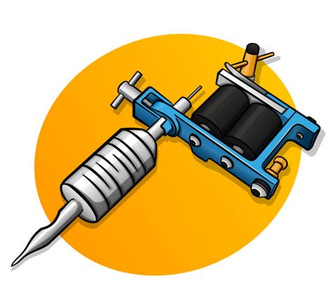 Cartoon Of A Tattoo Gun Tattoo Stock Photos Pictures And Royalty Free
