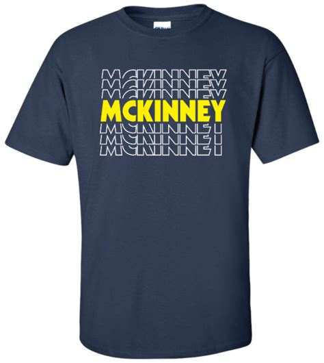 Mckinney High School Lions Mckinney Stacked T Shirt Navy Blue Ebay