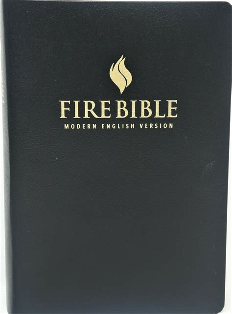 Mev Fire Bible Black Bonded Leather Buy Fire Bibles