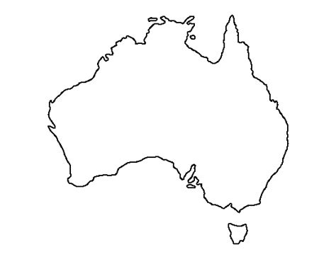Australia states and territories map. Australia pattern. Use the printable outline for crafts, creating stencils, scrapbooking, and ...