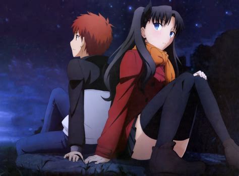 Anime Fatestay Night Unlimited Blade Works Shirou Emiya Rin Tohsaka Papel De Parede Fate