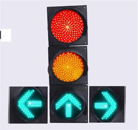 Redamber And Green Polycarbonate 5 Aspect Led Traffic Signal Light