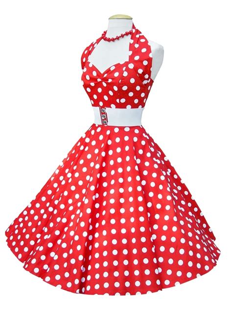 polka dots red and white dress