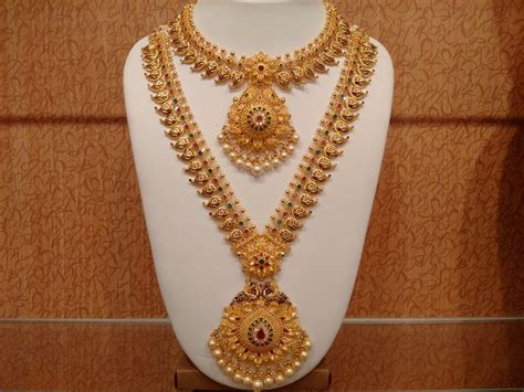 21 traditional gold jewelry set designs for marriage south india jewels