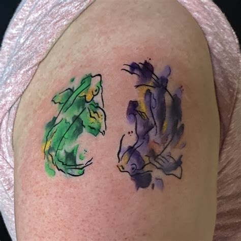 Tattoo Uploaded By Cory Costilla Some Fun Koi Watercolor Tattoodo