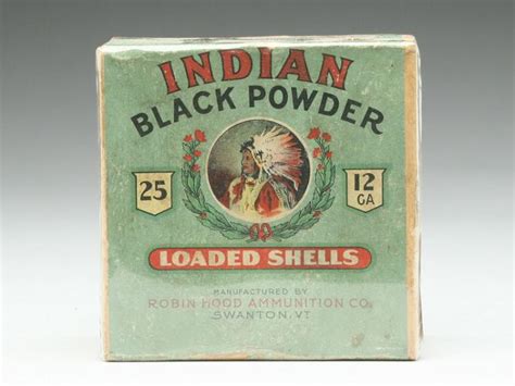 Sold Price Rare Shotgun Shell Box Indian Black Powder April Am Cdt
