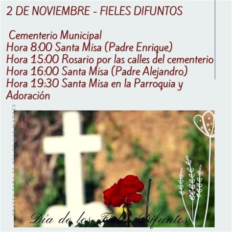 Solemnidad De Todos Los Santos Y ConmemoraciÓn De Los Fieles Difuntos