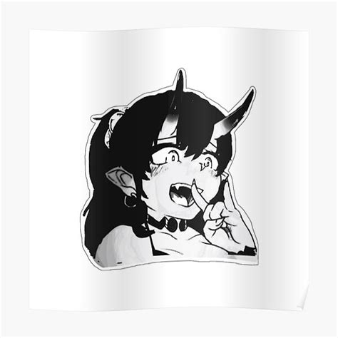 Anime Girl Poster For Sale By Lukne Redbubble