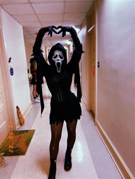 Ghostface Costume Sexy Ghostface Feminine Ghostie Scream Halloween Costume Spooky Horror