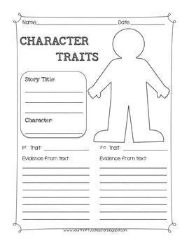A temporary magnet that is made from a magnetic object placed in a magnetic eld. Character Traits Graphic Organizer Worksheet | Character ...