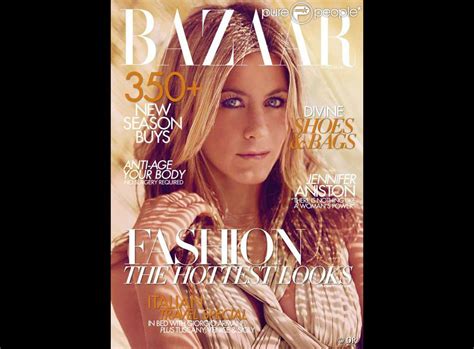 Jennifer Aniston En Couverture De Harpers Bazaar Australie Du Mois D