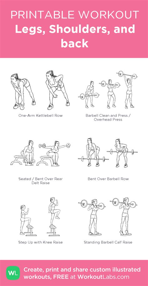 Legs Shoulders And Back Planet Fitness Workout Bar Workout