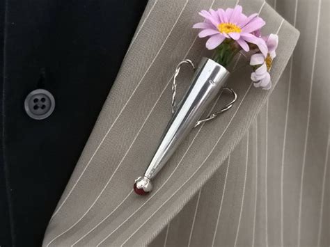 Lapel Pin Boutonniere Brooch Red Onyx Poirot Style Sterling Etsy
