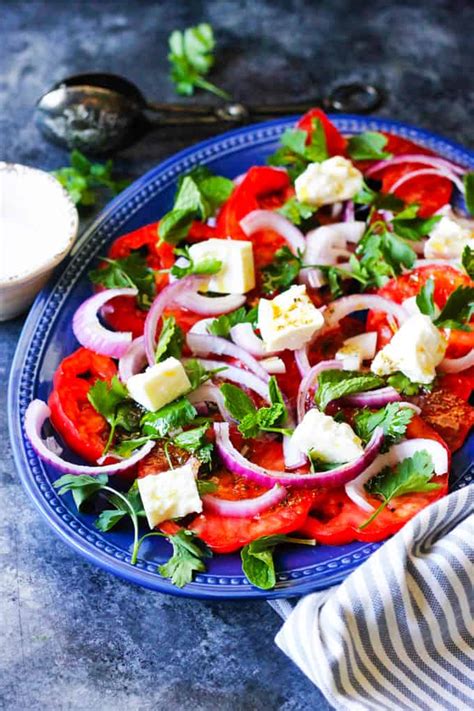 Tomato Feta Salad Easy Mediterranean Side Dish Eating European