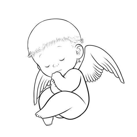 Baby Angel Wings Clipart Clipart Kid Angel Drawing
