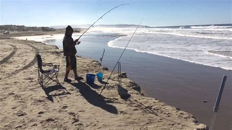 Surf Perch Fishing At Pismo Beach Youtube
