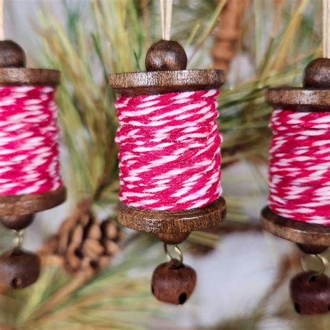 Sewing Christmas Ornament Spool Ornaments For Christmas Etsy