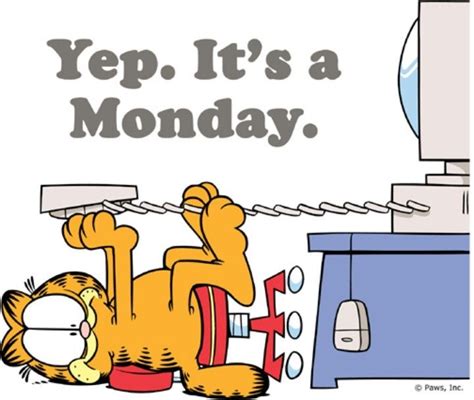 Garfield Monday Quotes Quotesgram