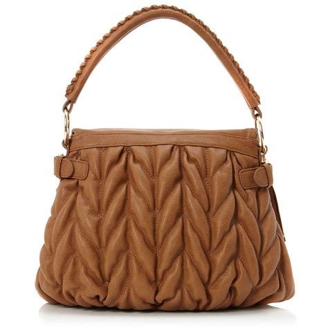 Dune Loulou Quilted Flap Over Bag In Brown Lyst