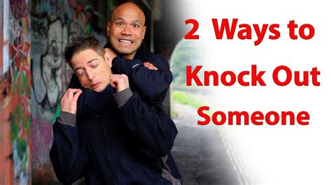 2 Ways To Knock Out Someone Youtube