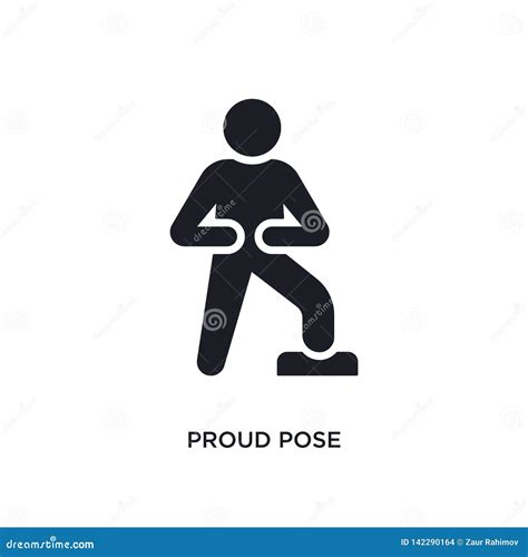 Proud Pose Isolated Icon Simple Element Illustration From Humans