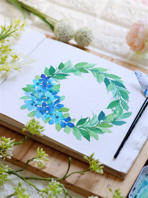 How To Paint Step By Step Floral Watercolor Wreath Surely Simple