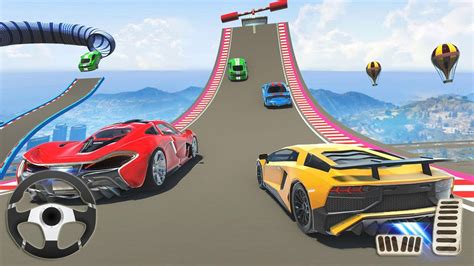 Jogo De Carro De Corrida Desenho Impossible Car Stunt Racing Jogos