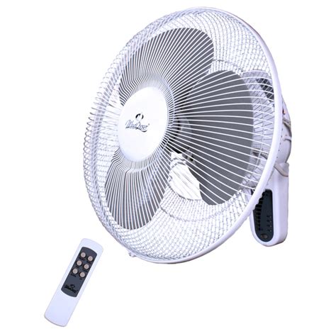 Indoor/outdoor matte white ceiling fan can be installed indoors or a covered outdoor area. Air Circulation - 16" Remote Control Wall/Ceiling Fan with ...